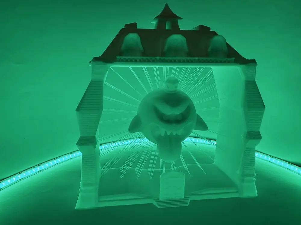King Boo in Luigis Mansion Suspended String art