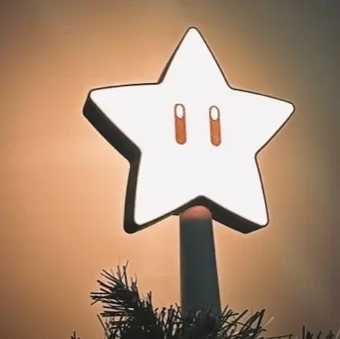 Mario Star LightBox Tree Topper