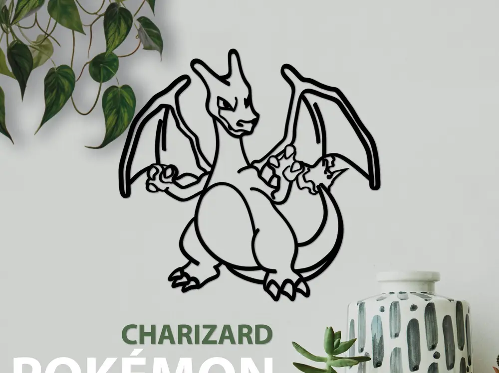 Pokemon Charizard Wall Art Decor