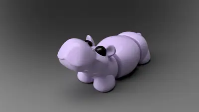 Articulating Flexi Hippo - Cute Hippo