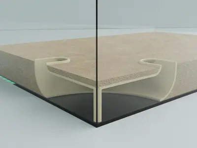 Underground corner tunnel for aquarium/ fish tank