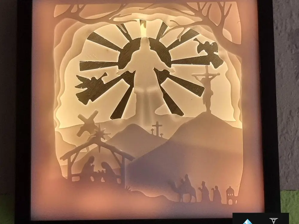 Jesus story shadow box