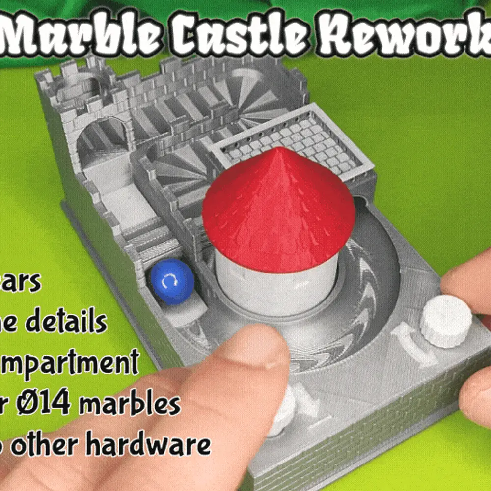 Marble Castle - Desk Fidget Toy Ø14