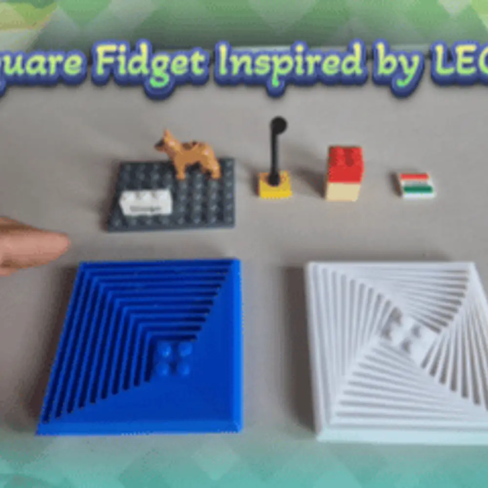 Square Fidget - Lego Inspired