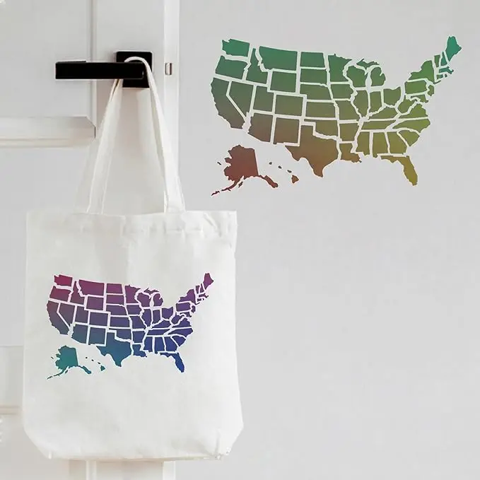 United States Map Stencil