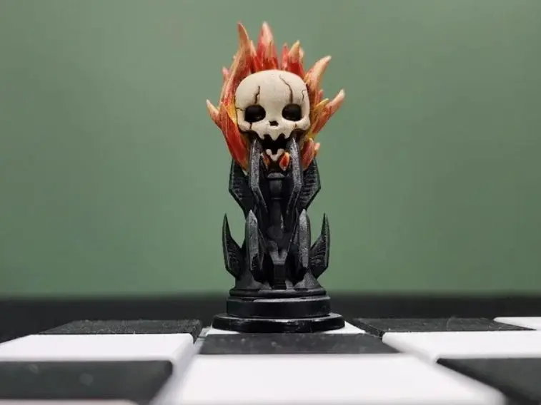 Flaming Skull Brazier