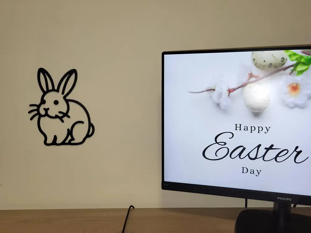 Easter bunny wall decor