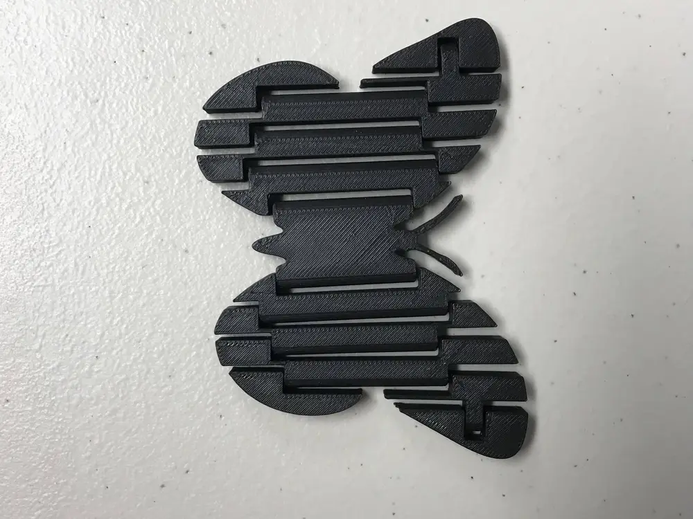 Super Flexy Articulated Butterfly Print In Place