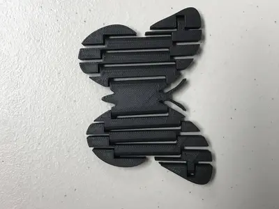 Super Flexy Articulated Butterfly Print In Place