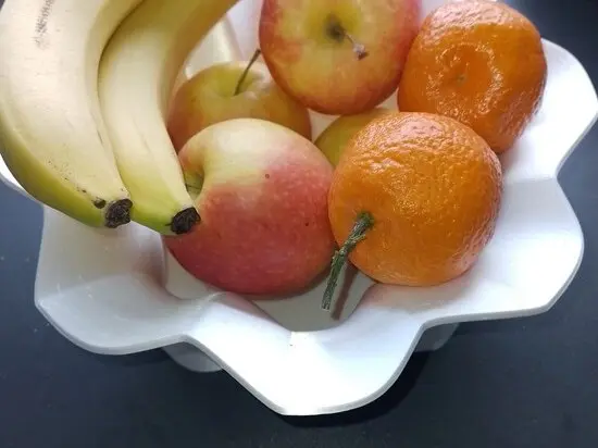 Obstschale Blumenblüten Form