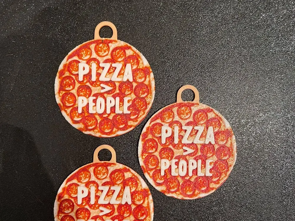 Pizza Keychain