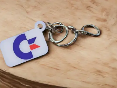 Commodore Keychain