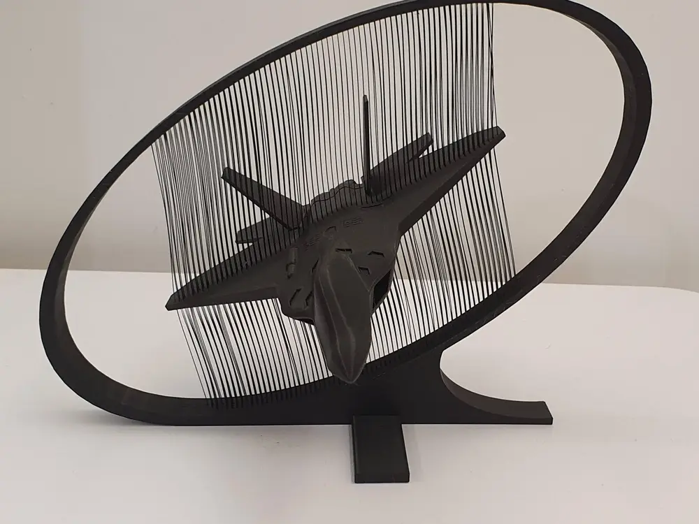 F-22 Raptor - String art display - Face