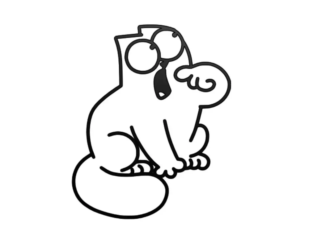 Simons hungry cat 2 - wall art