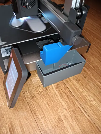kobra3 Party Pooper filament catch bin system
