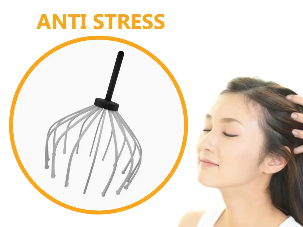 Head-Relief Scalp Massager: Combat Stress!