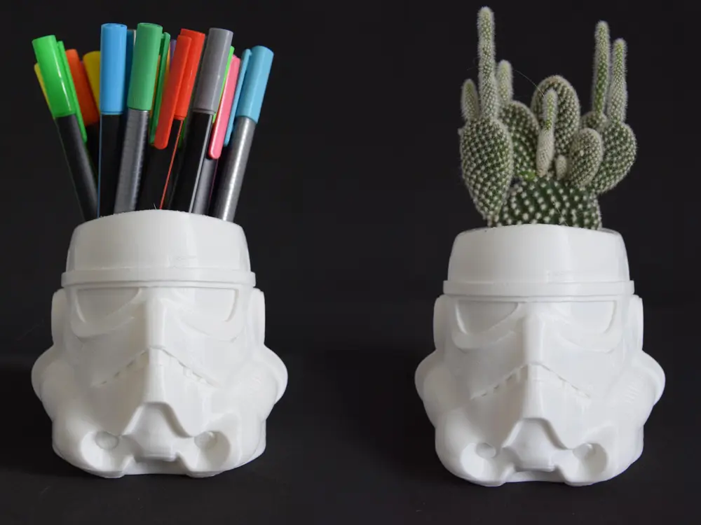 Storm Trooper - pen holder / plant pot