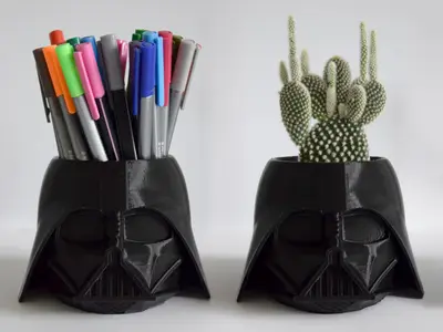 Darth Vader - pen holder / plant pot