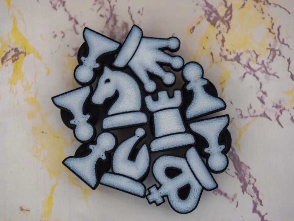 Chess Croc Charms
