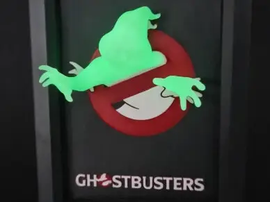 Who ya gonna call? Ghostbusters ... little ghost escaping t