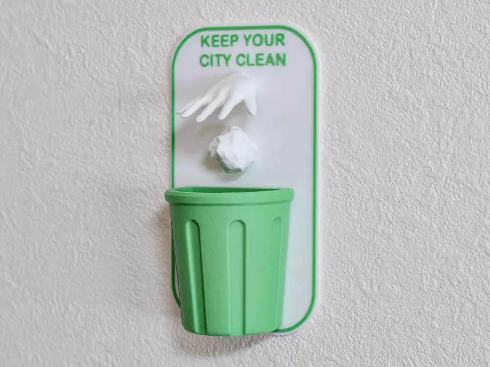 3D Sign: KEEP YOUR CITY CLEAN