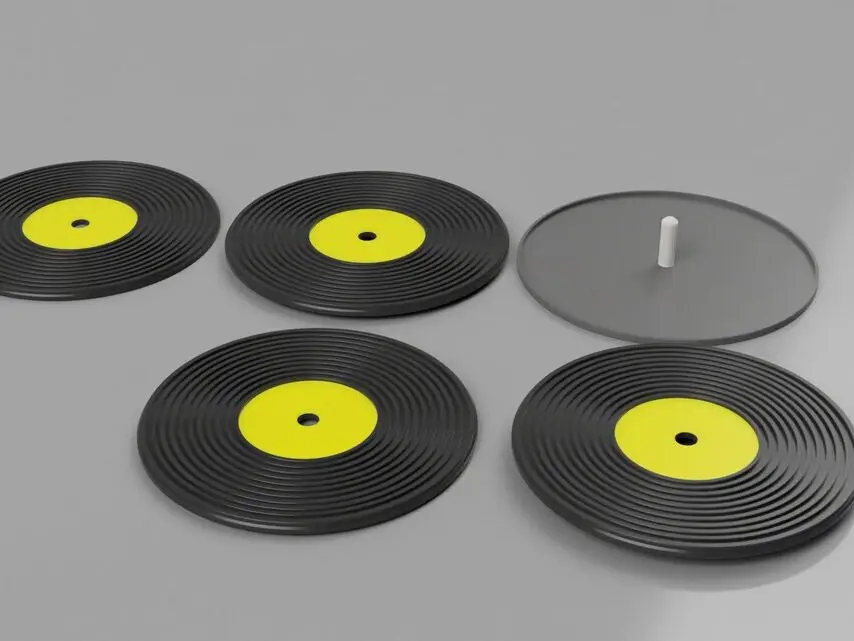 Record Vinyl Coasters