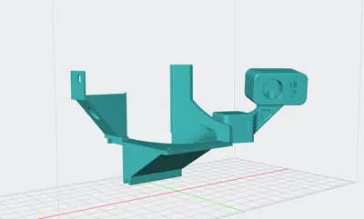 Kobra 3 camera right hand relocation remix with Scratch3DPrinting's Kobra 3 Poop Chute.
