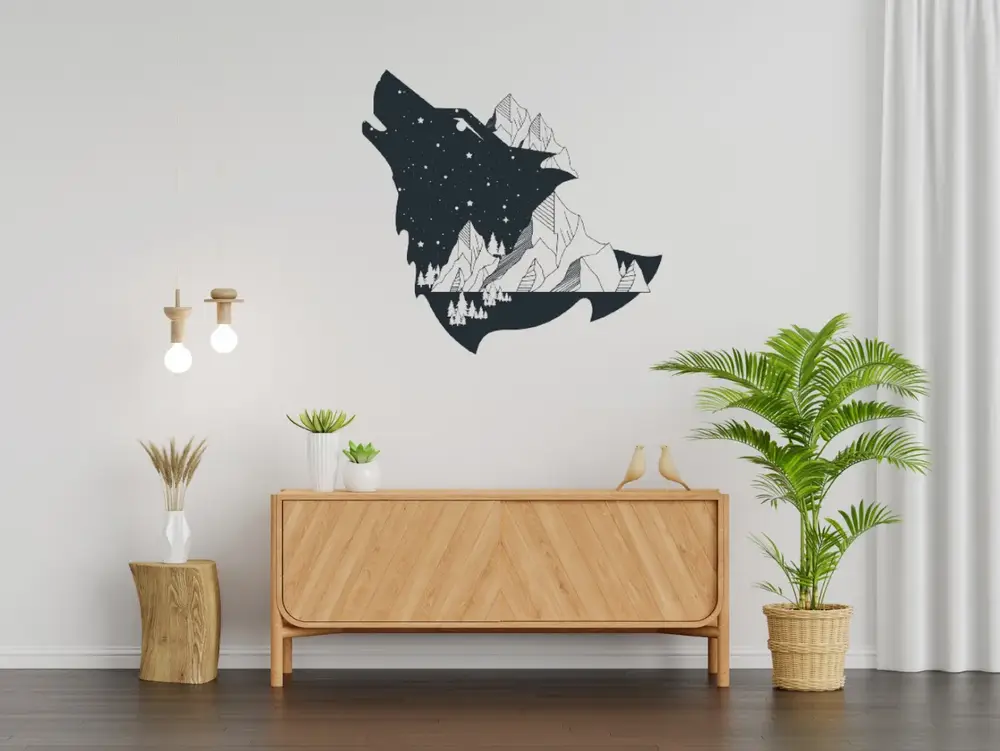 Wolf Wall Art Howling