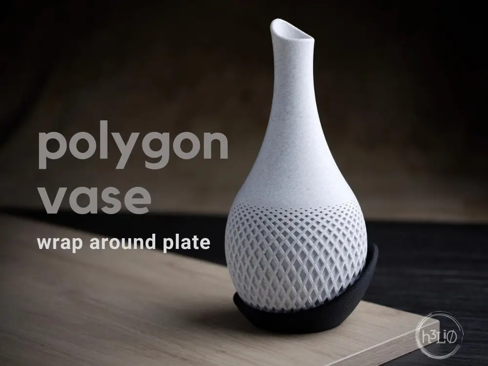 polygon vase · wrap around plate