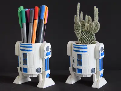 R2D2 - pen holder / plant pot