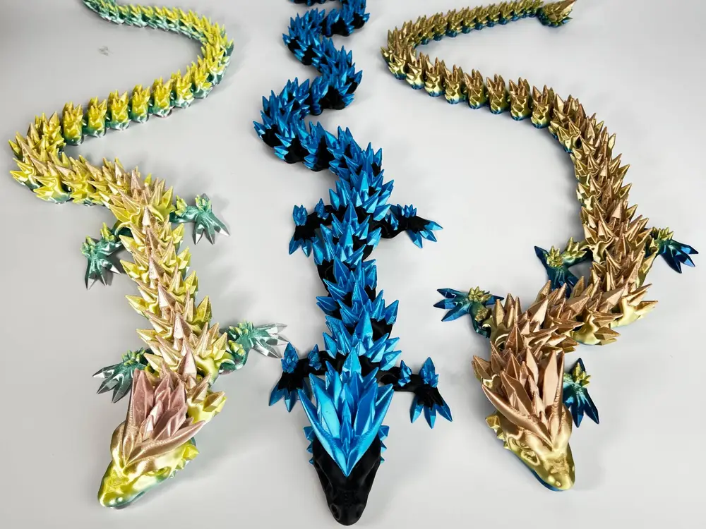 Articulated Crystal Dragon by Saber3D