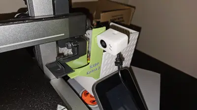 Anycubic Kobra 3 Filament Poop Catcher Bin With Camera Mount Version 2