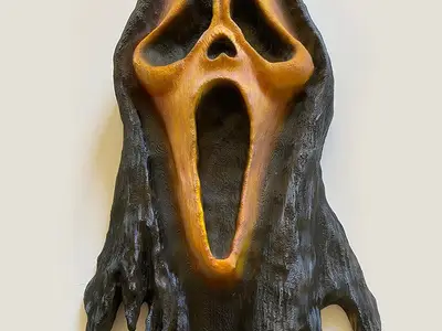 Ghostface (Scream) Wooden mask wallart