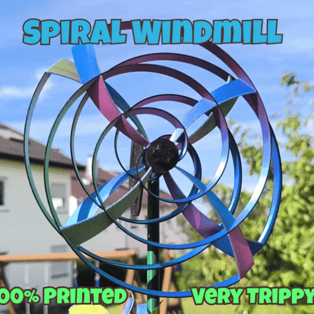 Double Spiral Windmill - Customizable System