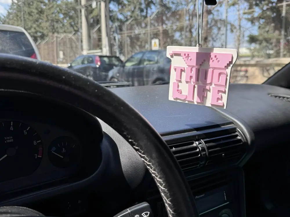 Thug Life car charm
