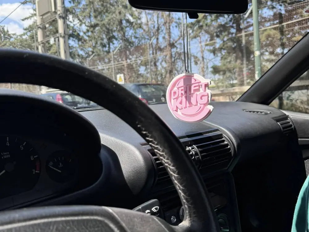 Drift King car charm