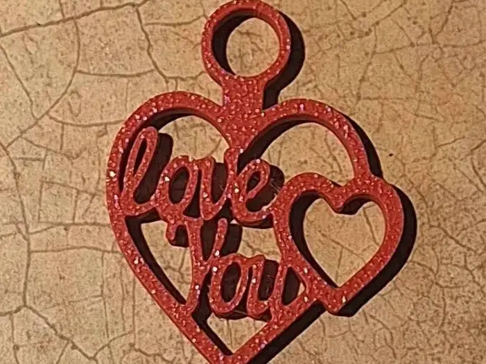 heart keychain
