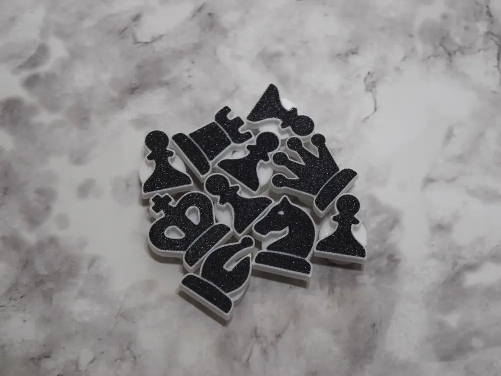 Chess Croc Charms (White)