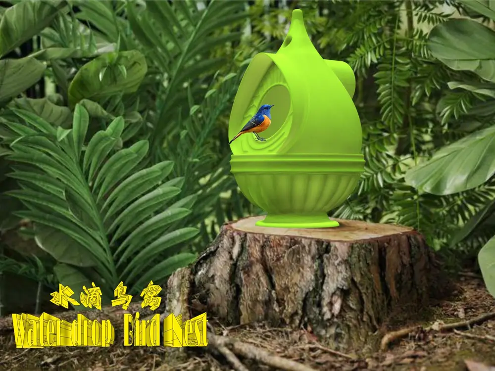 水滴大眼萌鸟窝