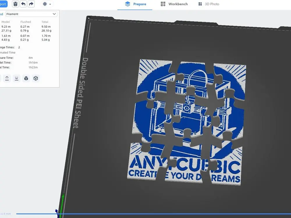 Anycubic Puzzle interactive artistic puzzle installation
