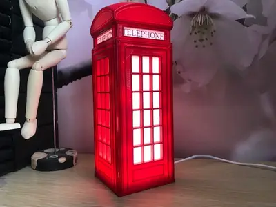 British phone cabin LED