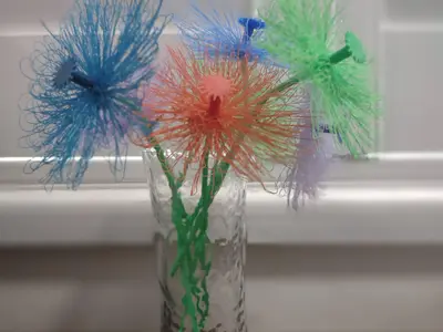 Colour My City Stringing Effect Flowers for Home or Garden