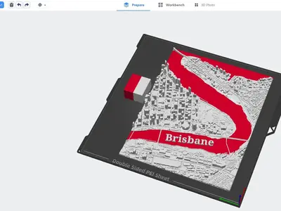 Colour my city Brisbane City 3D Map