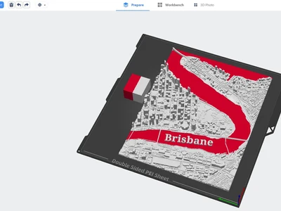 Colour my city Brisbane City 3D Map