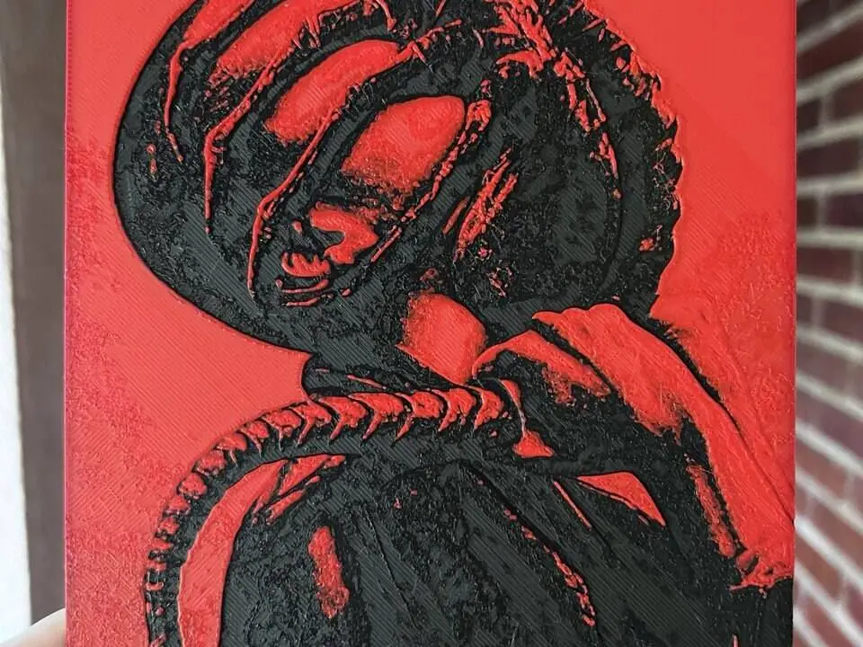 Alien Romulus (Xenomorph) hueforge, only 2 colour