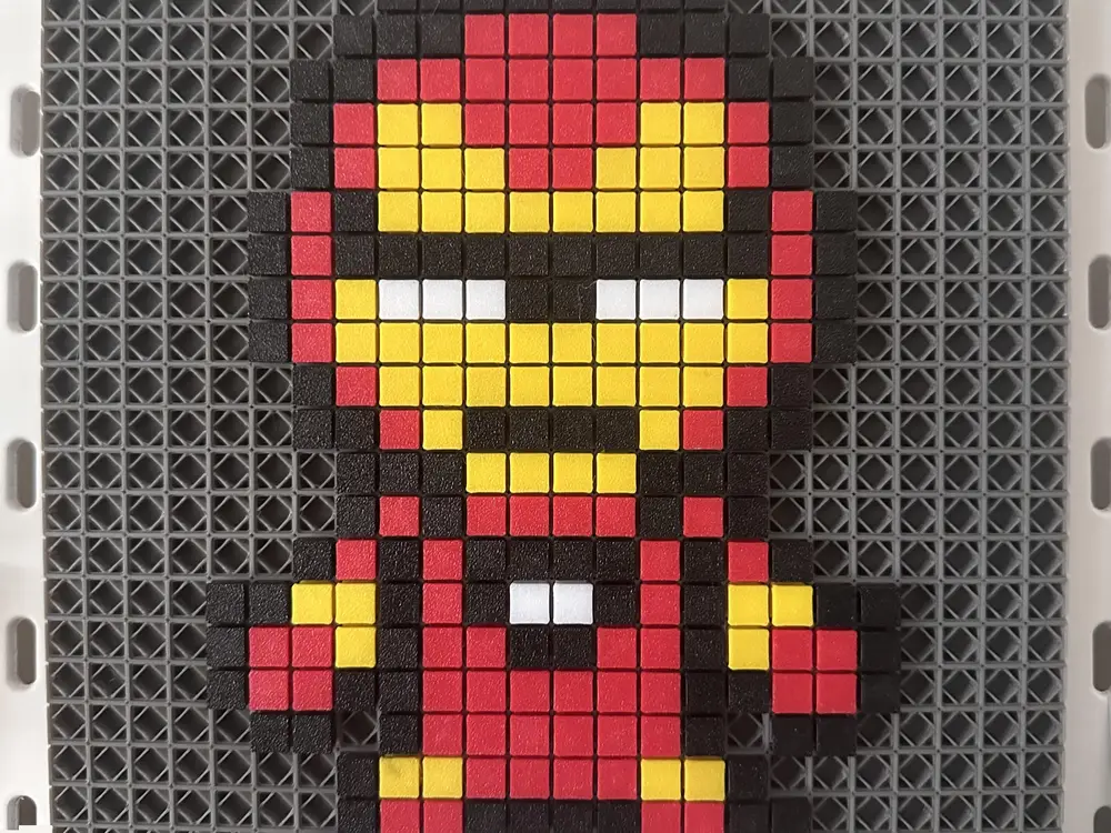 Iron Man pixel bricks
