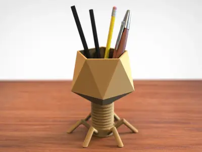 Bacteriophage Pen Holder