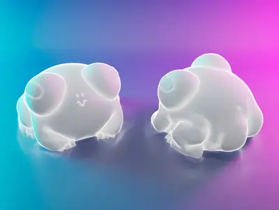 Cute frog (EASY PRINT)