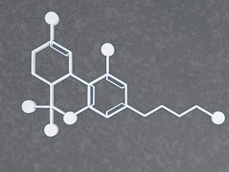 THC Molecule Magnet