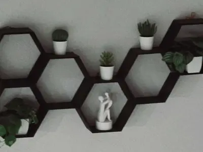 Wall Hexagon Home Decoration
